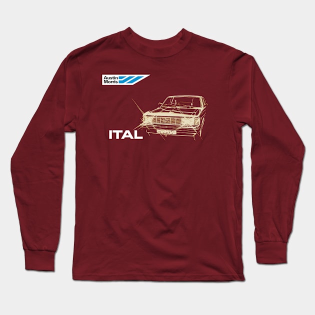 MORRIS ITAL - owners handbook Long Sleeve T-Shirt by Throwback Motors